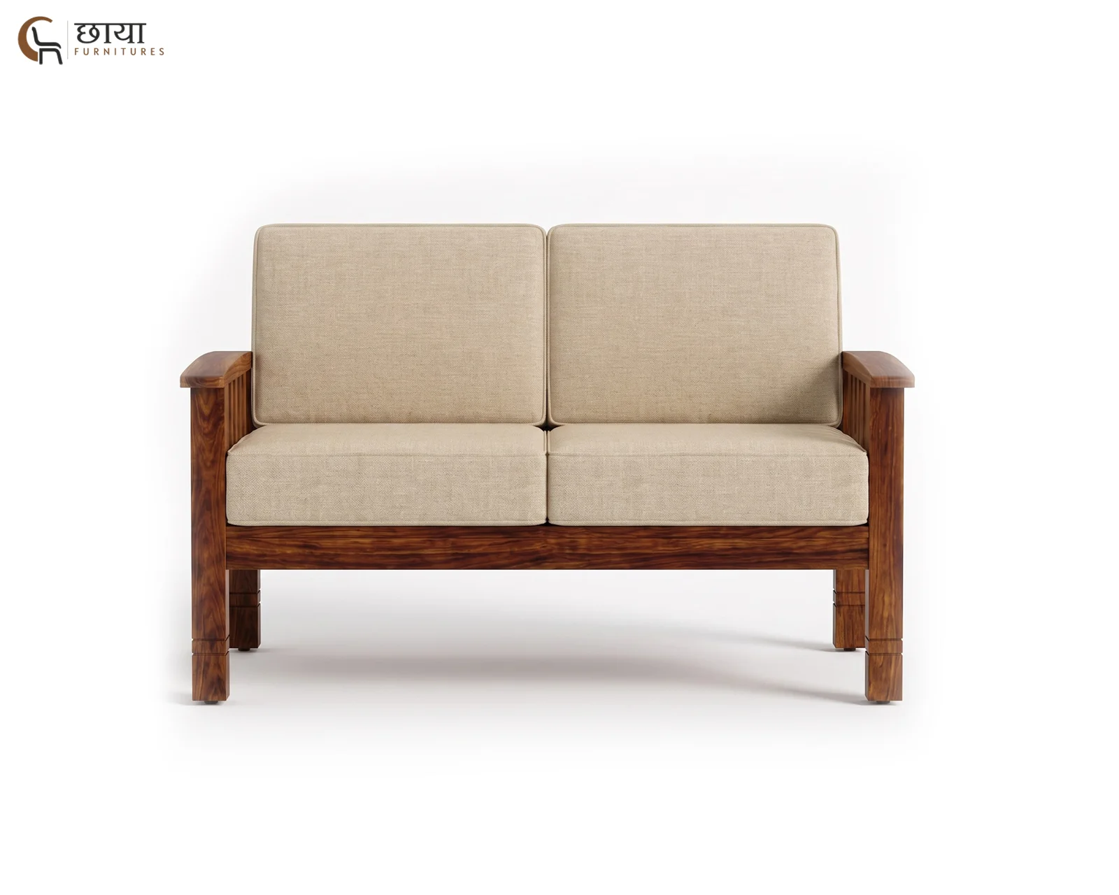 Mehfil 2 Seater Wooden Sofa — 05