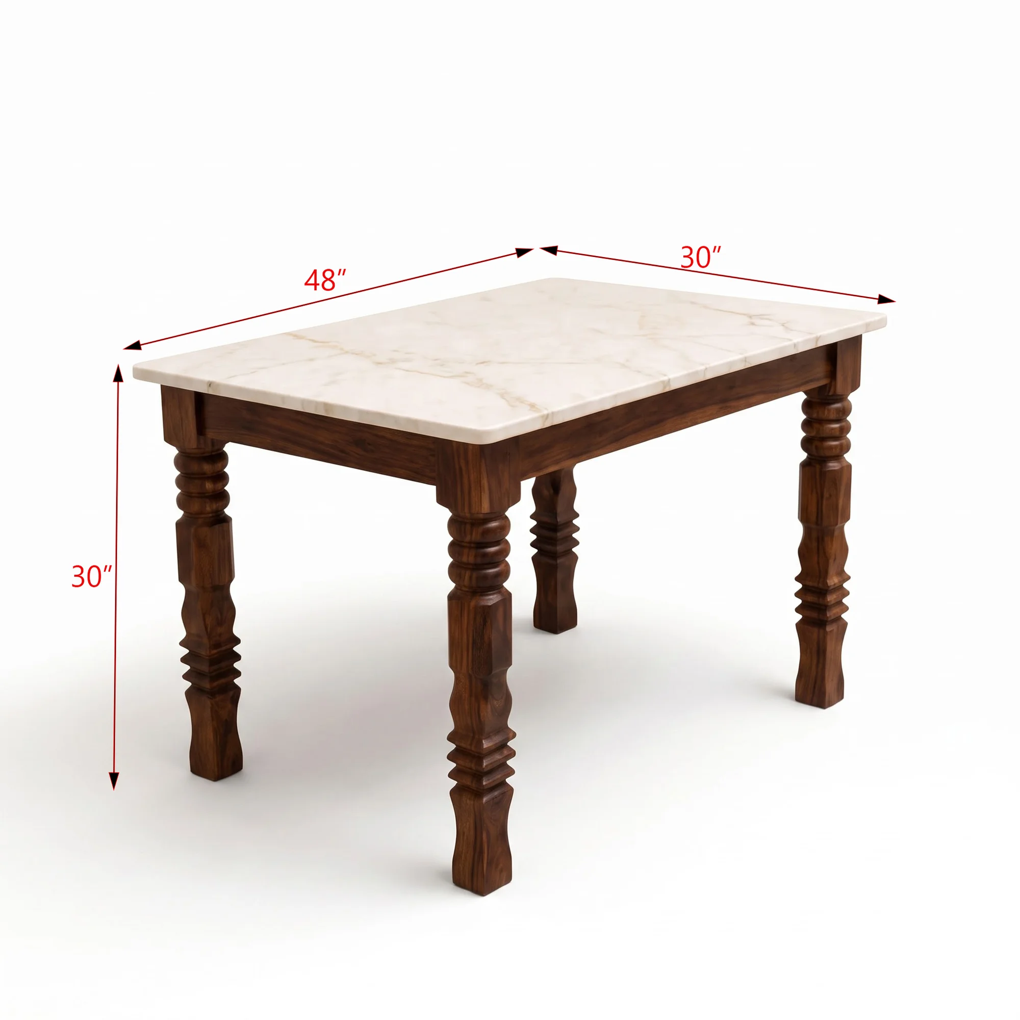 Alaska Marble 4 Seater Dining Set — Alaska 1