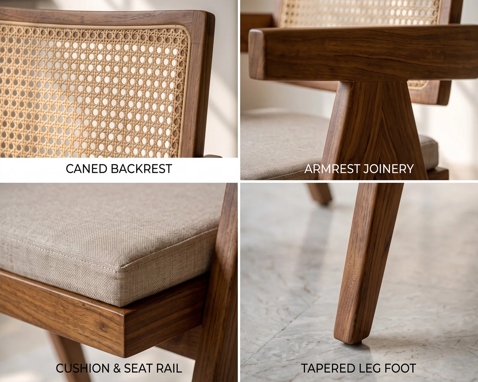 Mike Dining Chair (Teak Finish) — 23
