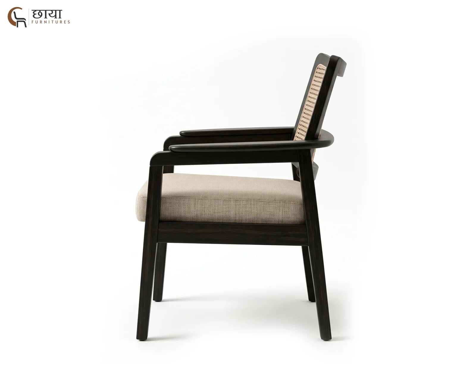 Pollos Arm Chair (Black Finish) — 03