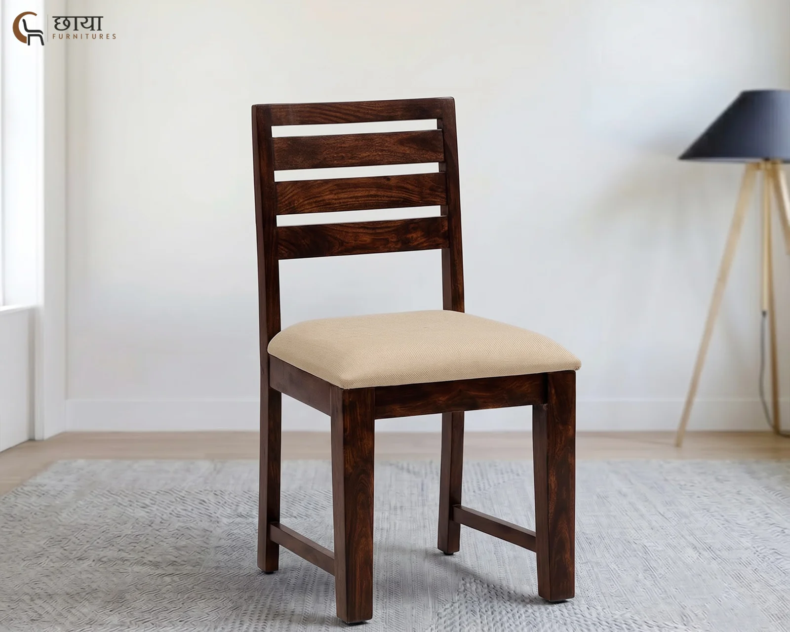 Riwaaz Dining Chair (Walnut Finish) — 304