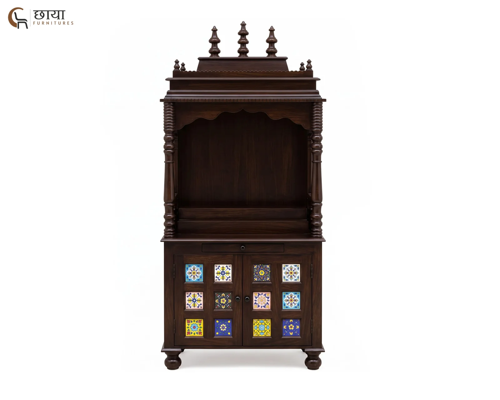 Alvara Home Temple (Walnut Finish) — 8