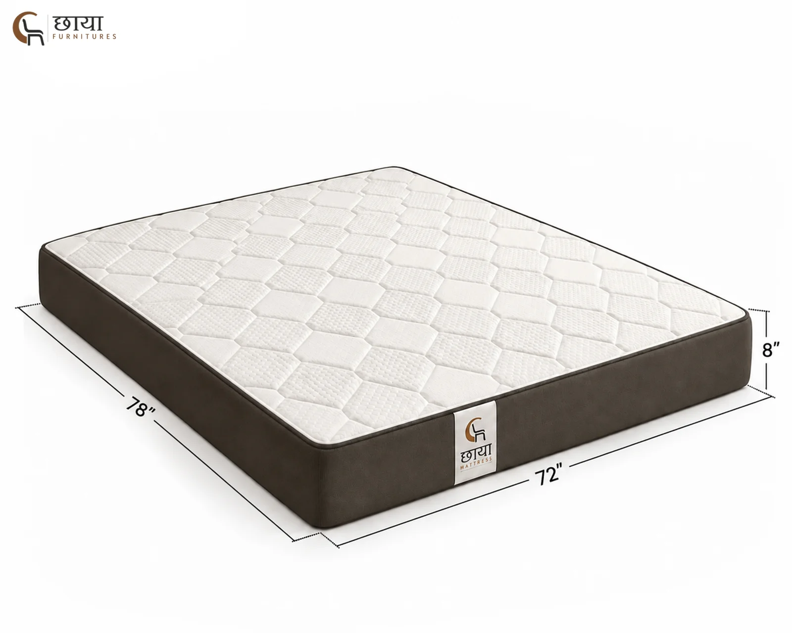 Chaaya Ultra Comfort Foam Mattress (King Size, 78"x72"x8") — King Size