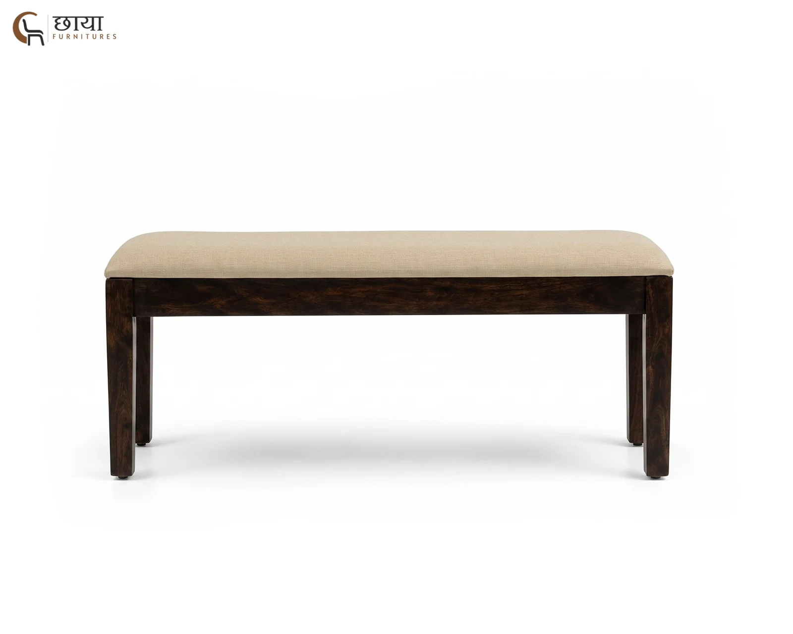 Riwaaz Dining Bench (Walnut Finish) — 24
