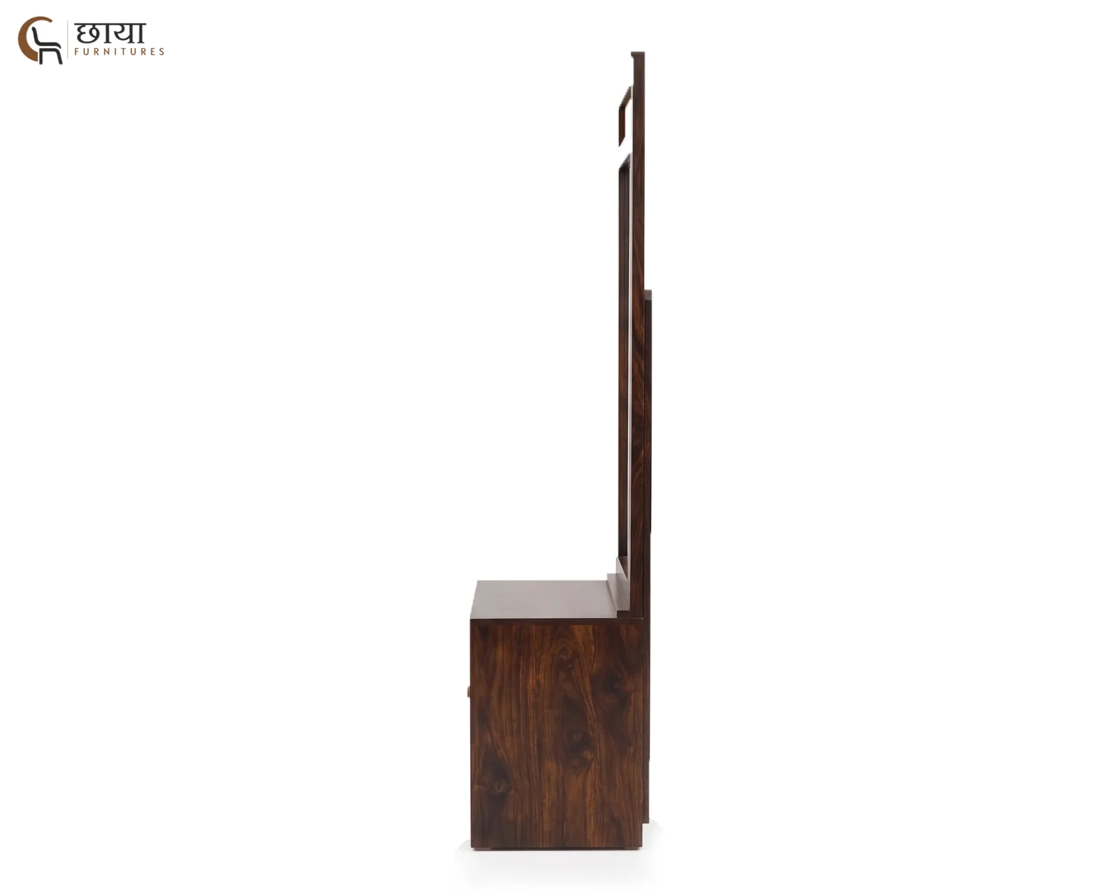 Evara Sheesham Wood Dressing Table (Walnut Finish) — 1