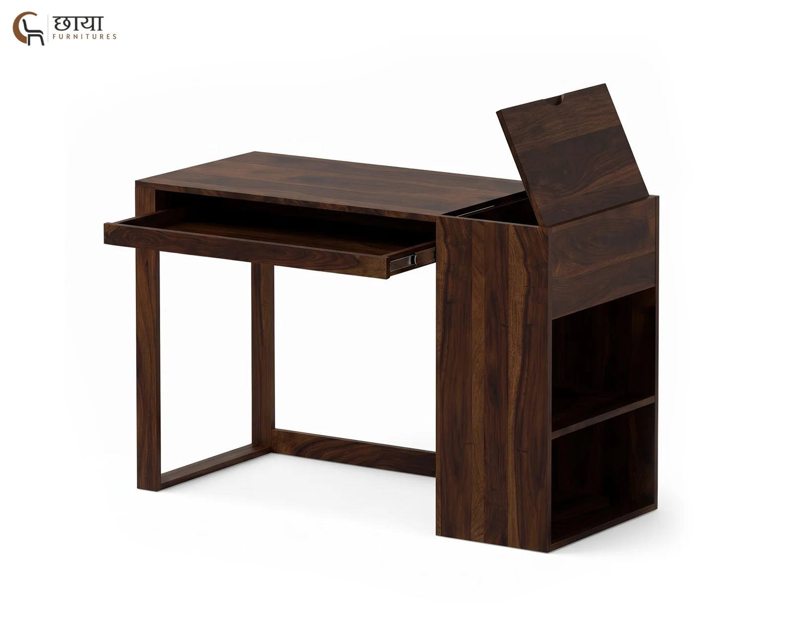 Stark Study Table (Walnut Finish) — 1