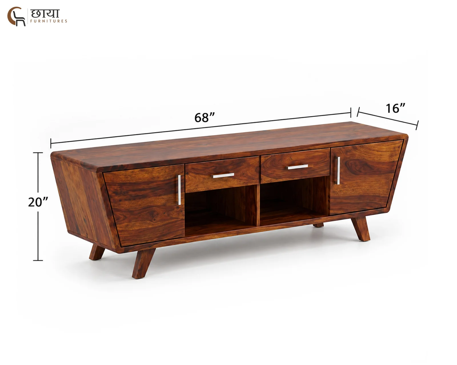 Maison Tv Unit (Honey Finish) — dim 5