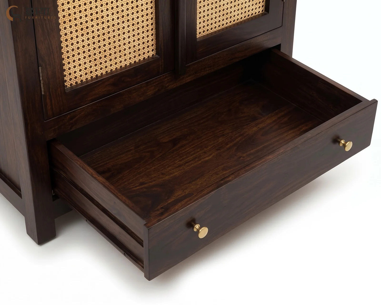 Rabel 2 Door Wardrobe (Walnut Finish) — 8