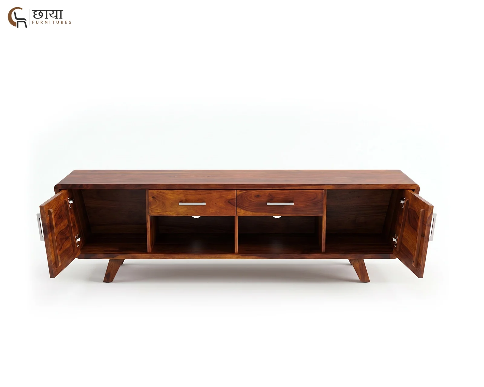 Maison Tv Unit (Honey Finish) — 1