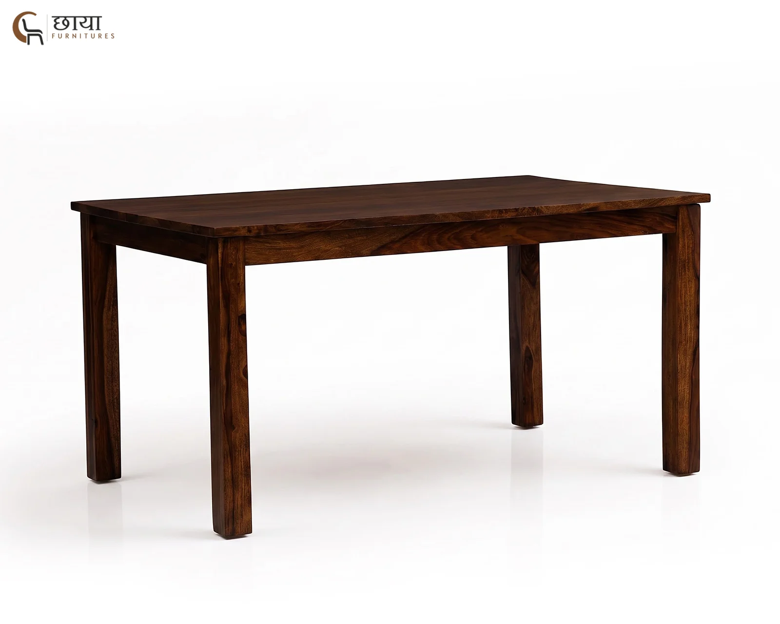 Utsav 6 Seater Dining Table (Walnut Finish) — 6