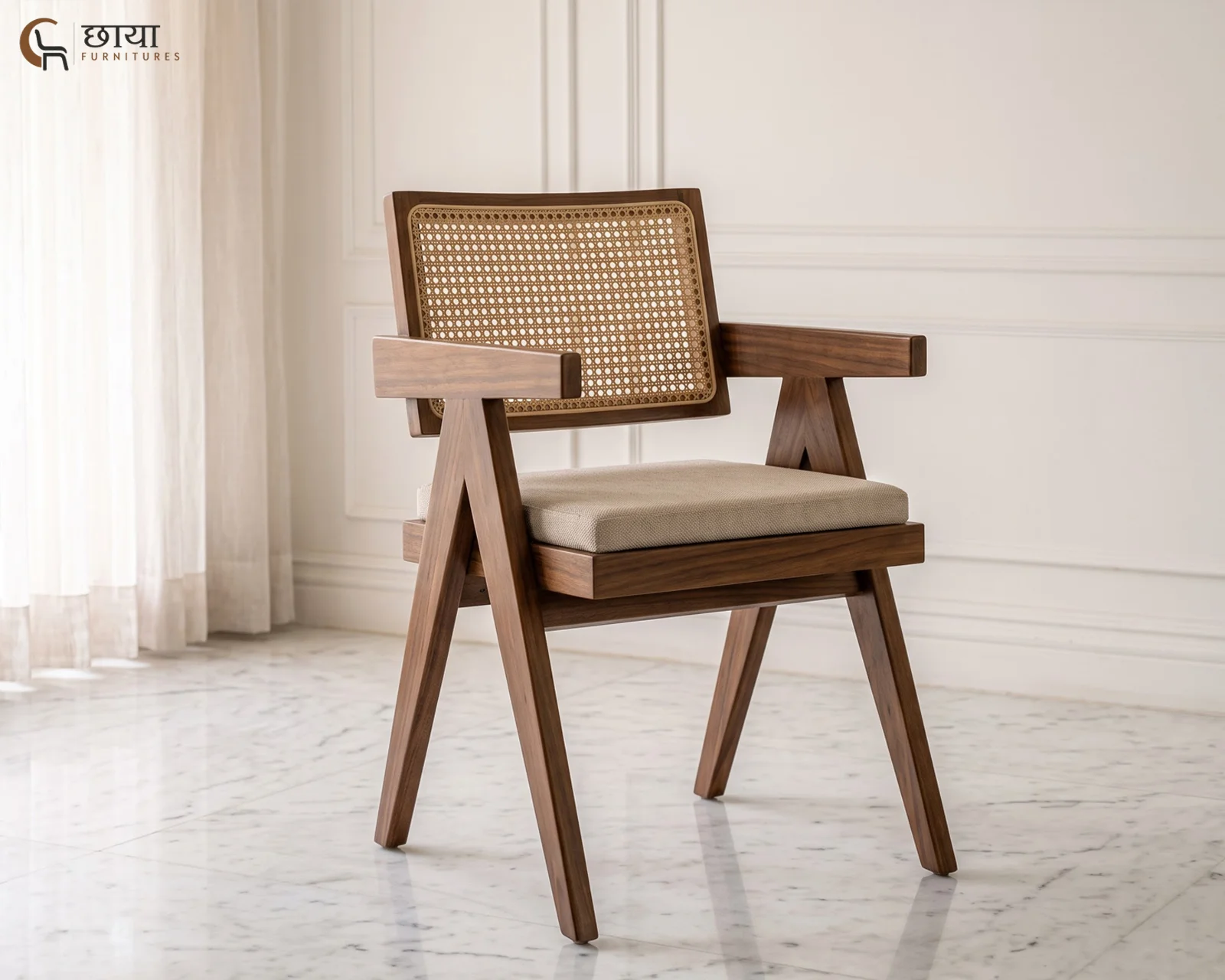 Grace Dining Chair (Teak Finish) — 21