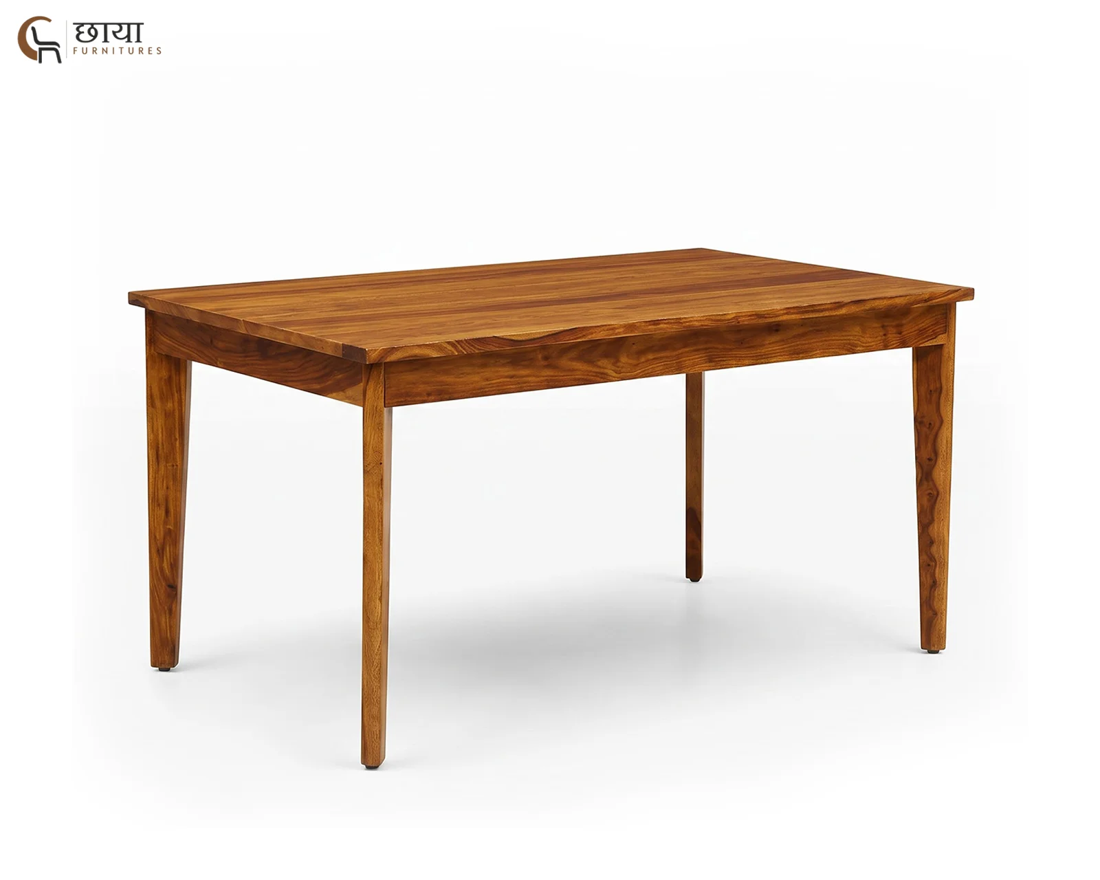 Aangan 6 Seater Dining Table (Honey Finish) — 3