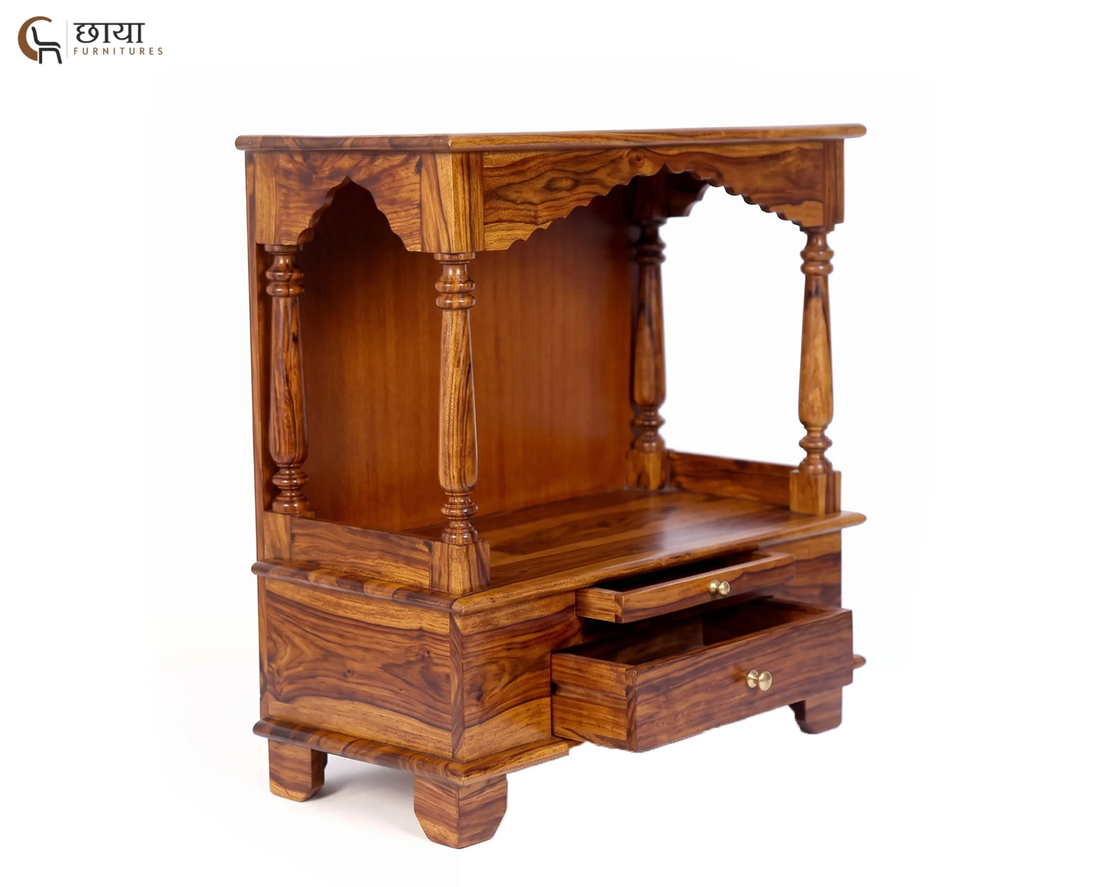 Aradhya Home Temple (Honey Finish) — 5