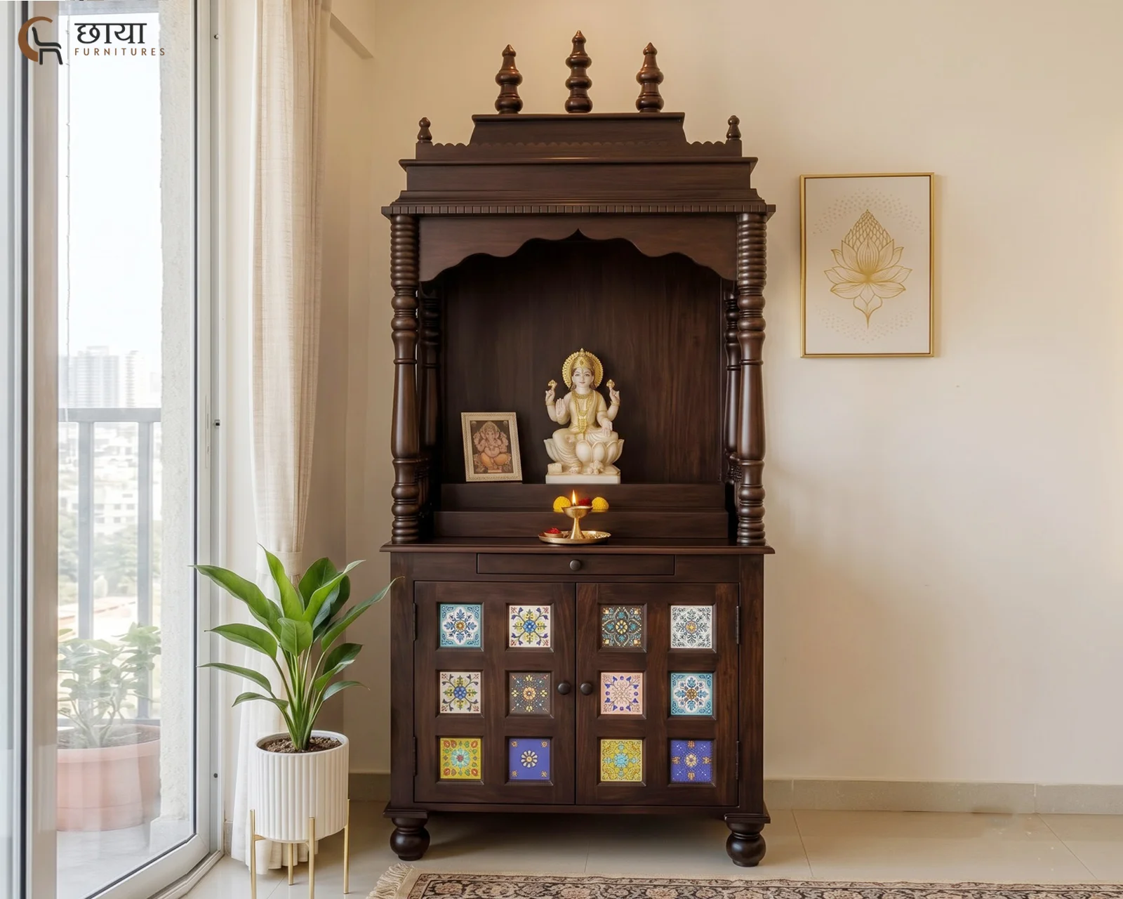 Alvara Home Temple (Walnut Finish) — 11