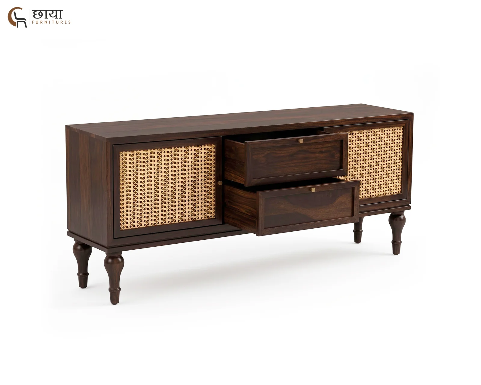 Avora TV Unit (Walnut Finish) — 5