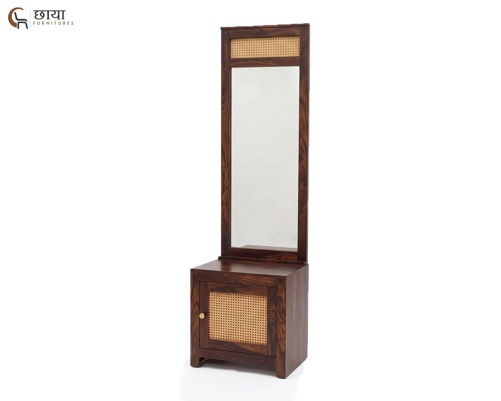 Evara Sheesham Wood Dressing Table (Walnut Finish) — 4