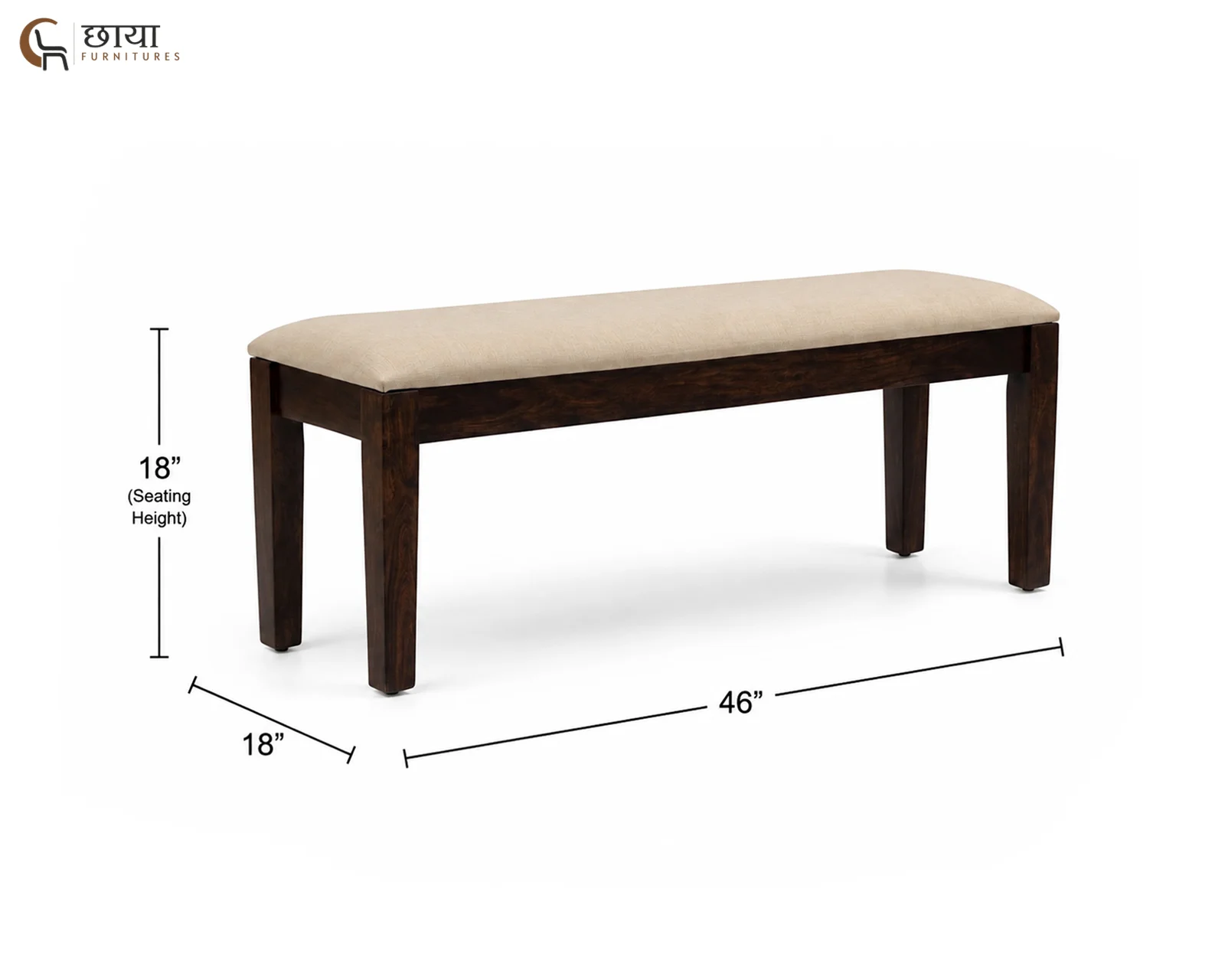 Riwaaz 6 Seater Dining Table Set (Walnut Finish) — 29