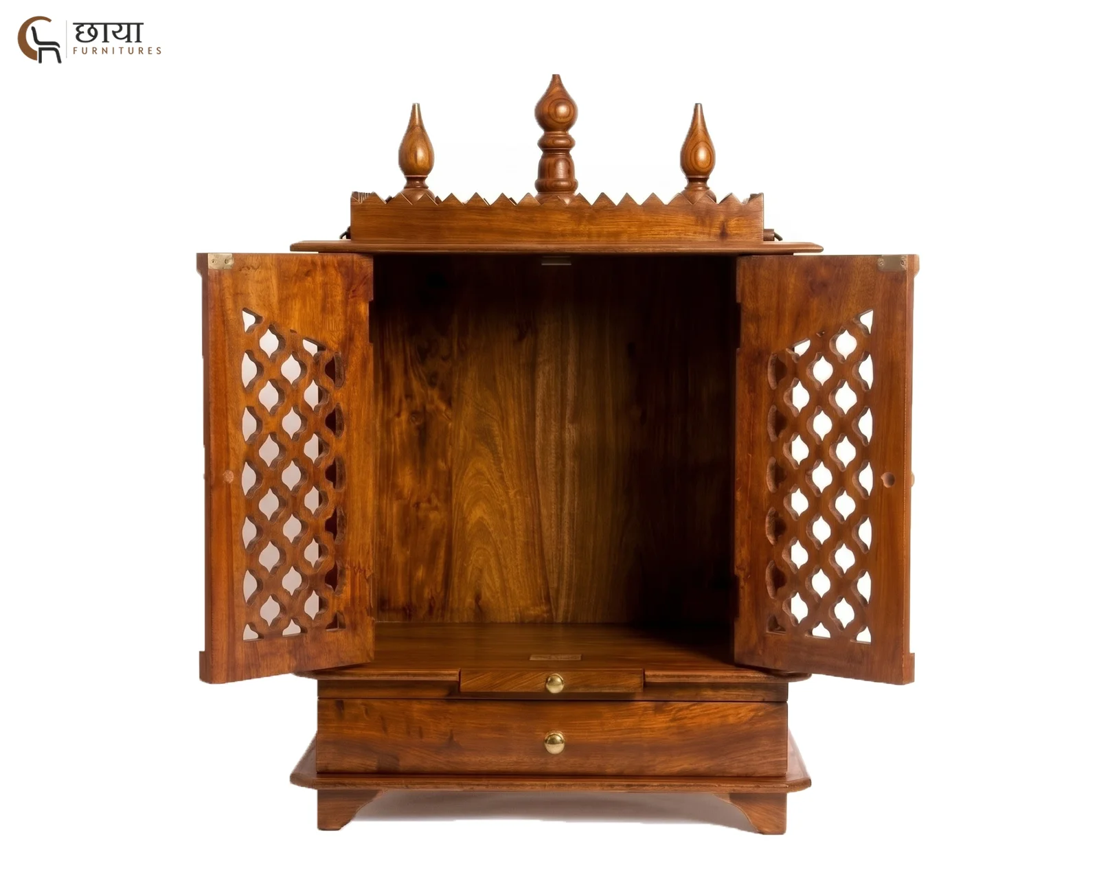 Veda Home Temple (Honey Finish) — 5