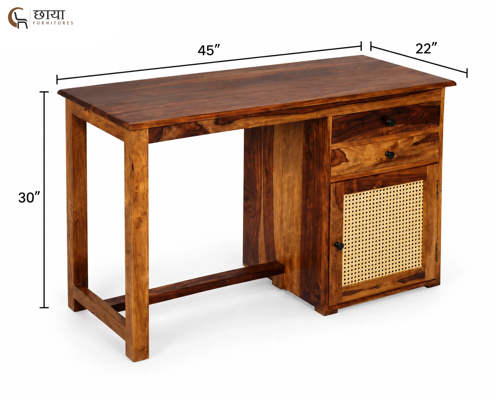 Walter Study Table (Teak Finish) — dim3