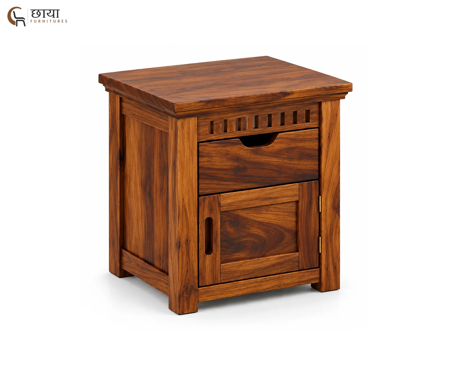 Haven Bedside Table (Honey Finish) — 6