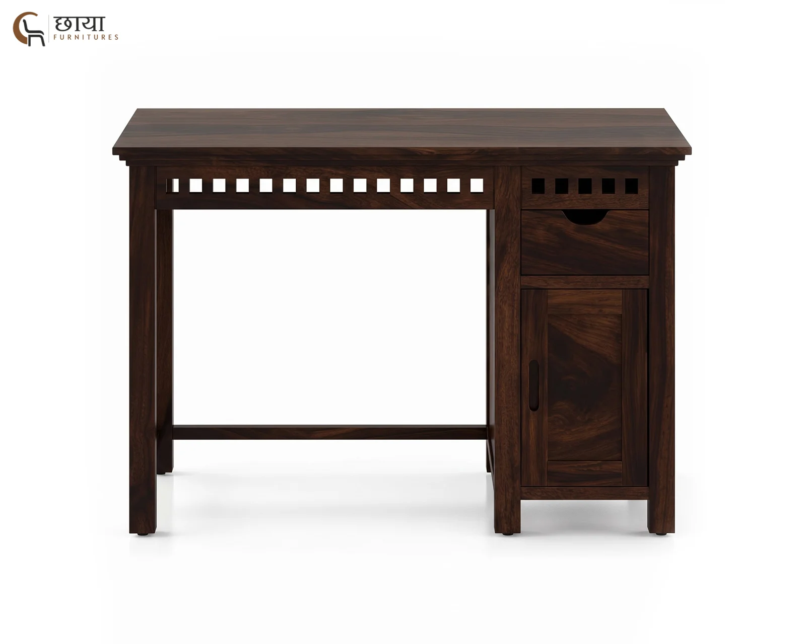 Haven Study Table (Walnut Finish) — 4