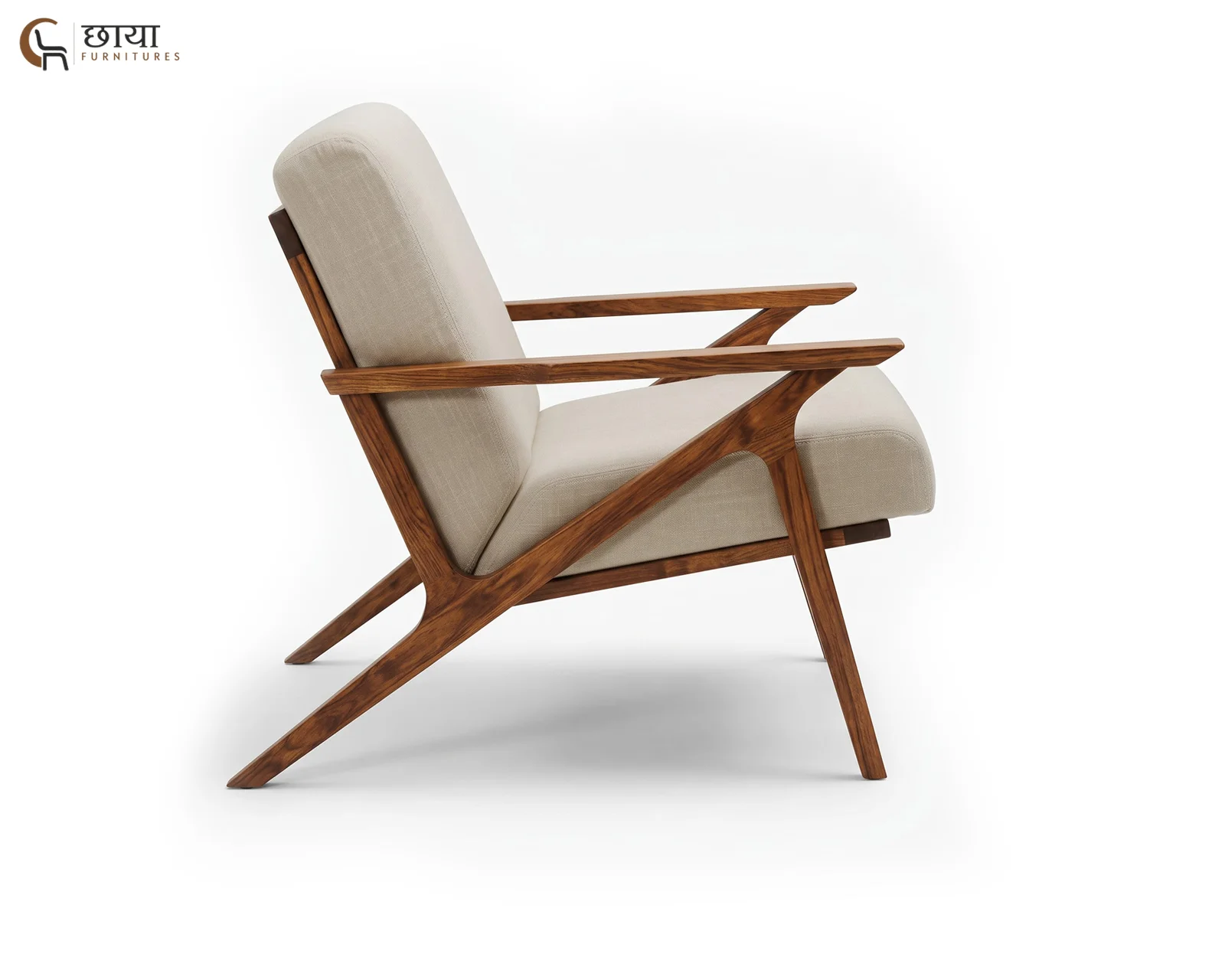 Ned Arm Chair (Cream) — 1
