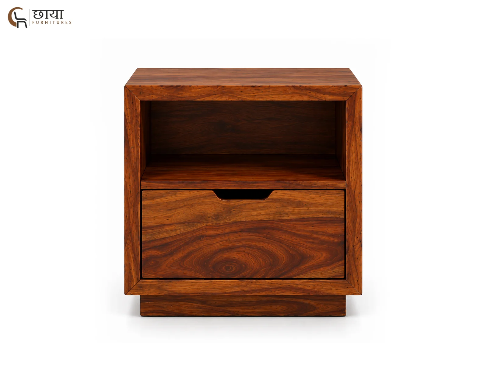 Nexa Bedside Table (Honey Finish) — 4