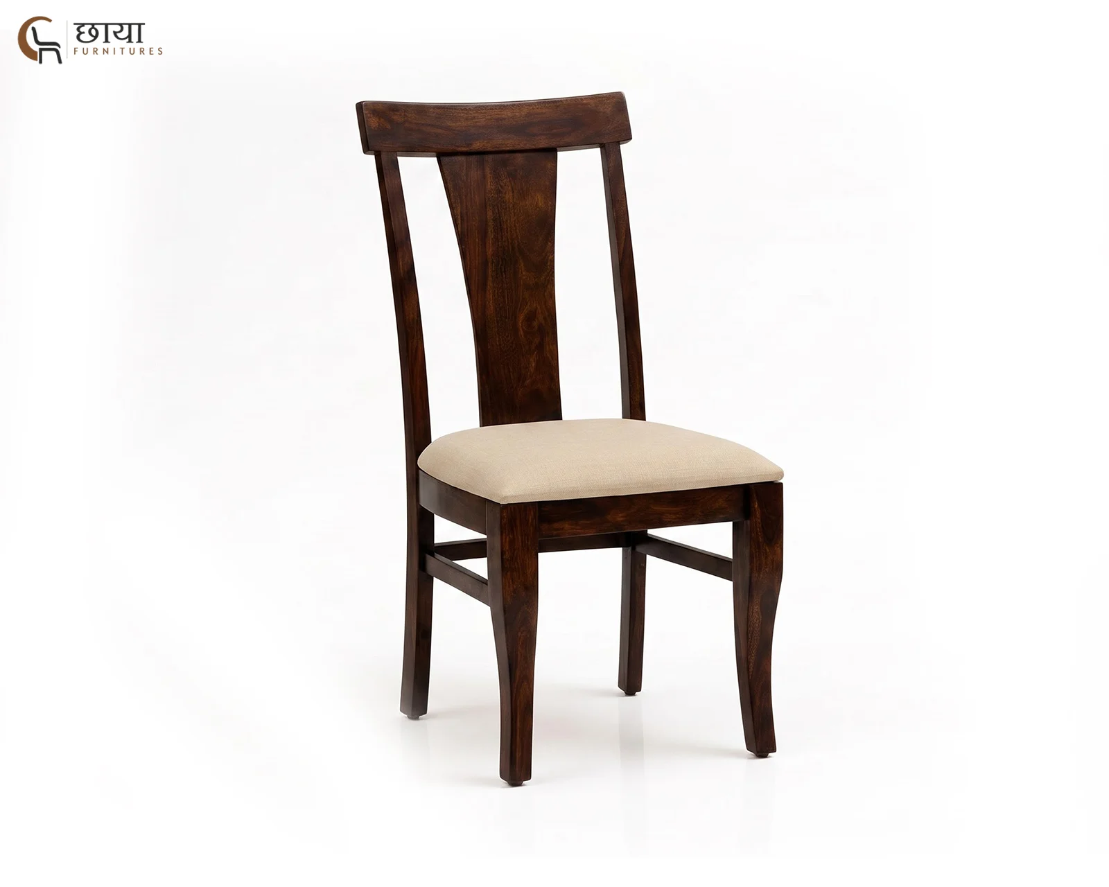 Utsav Dining Chair (Walnut Finish) — 17