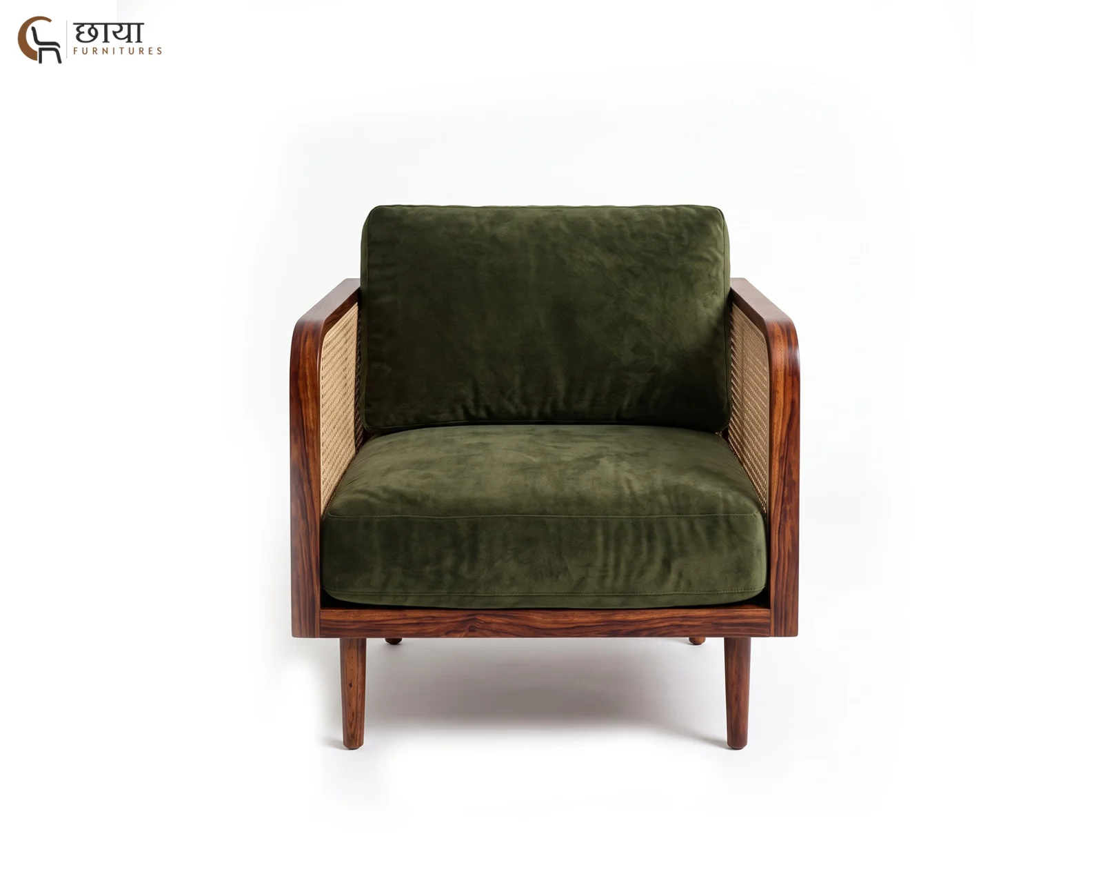 Skyler Arm Chair (Teak Finish) — 3