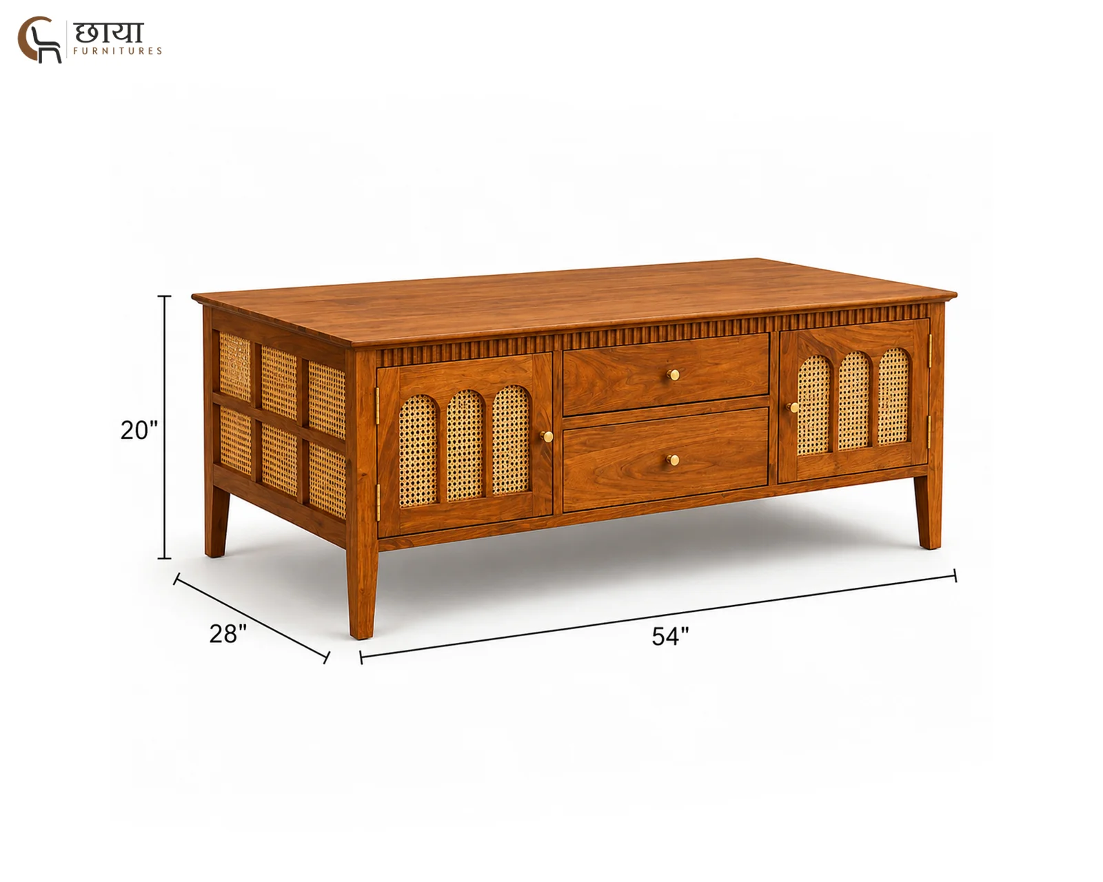 Neer Coffee Table (Honey Finish) — 05