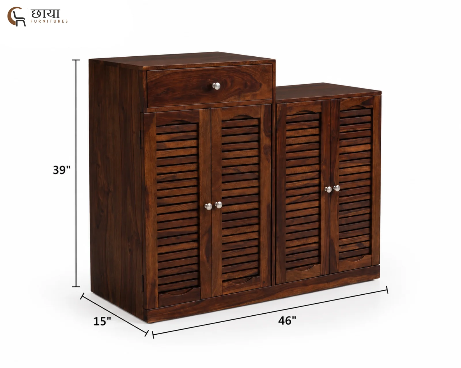 Belora Shoe Rack (Walnut Finish) — dims (2)