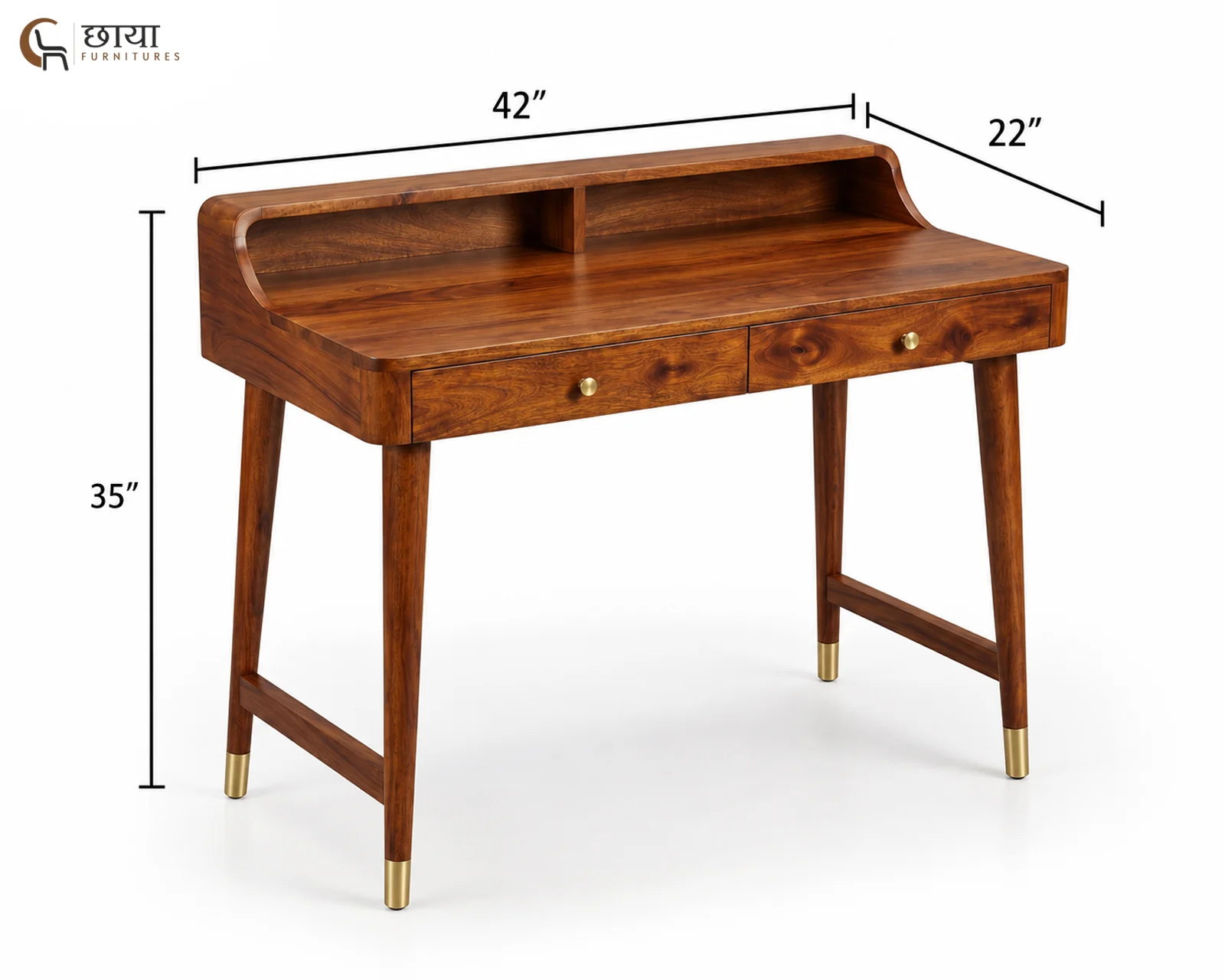 Axel Study Table (Teak Finish) — dim 7
