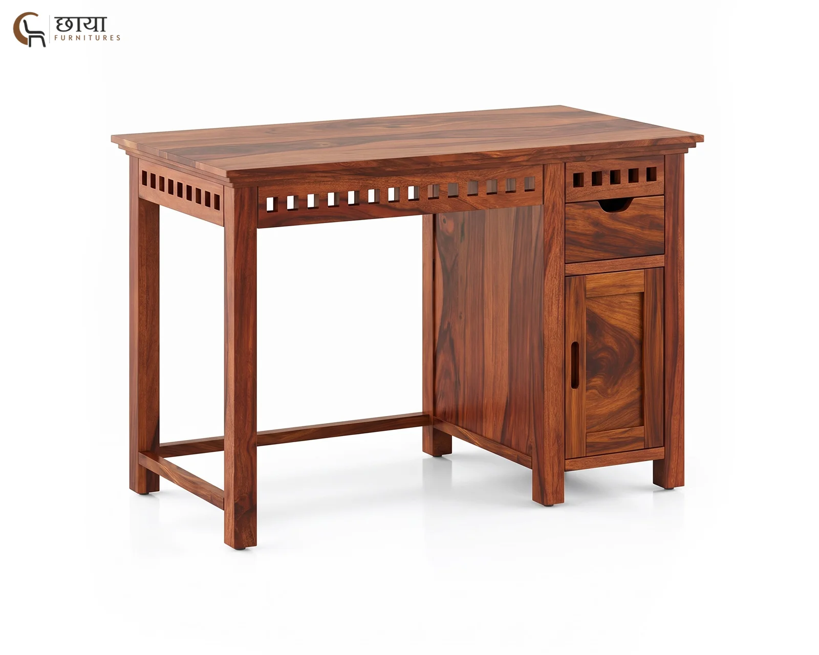 Haven Study Table (Honey Finish) — 3