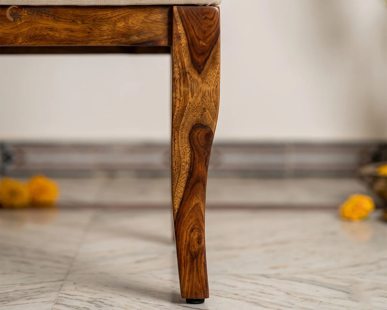 Utsav Dining Chair (Honey Finish) — 6