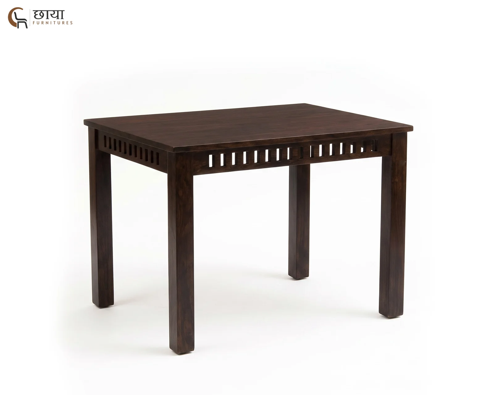 Haven 4 Seater Dining Table Set (Walnut Finish) — 12