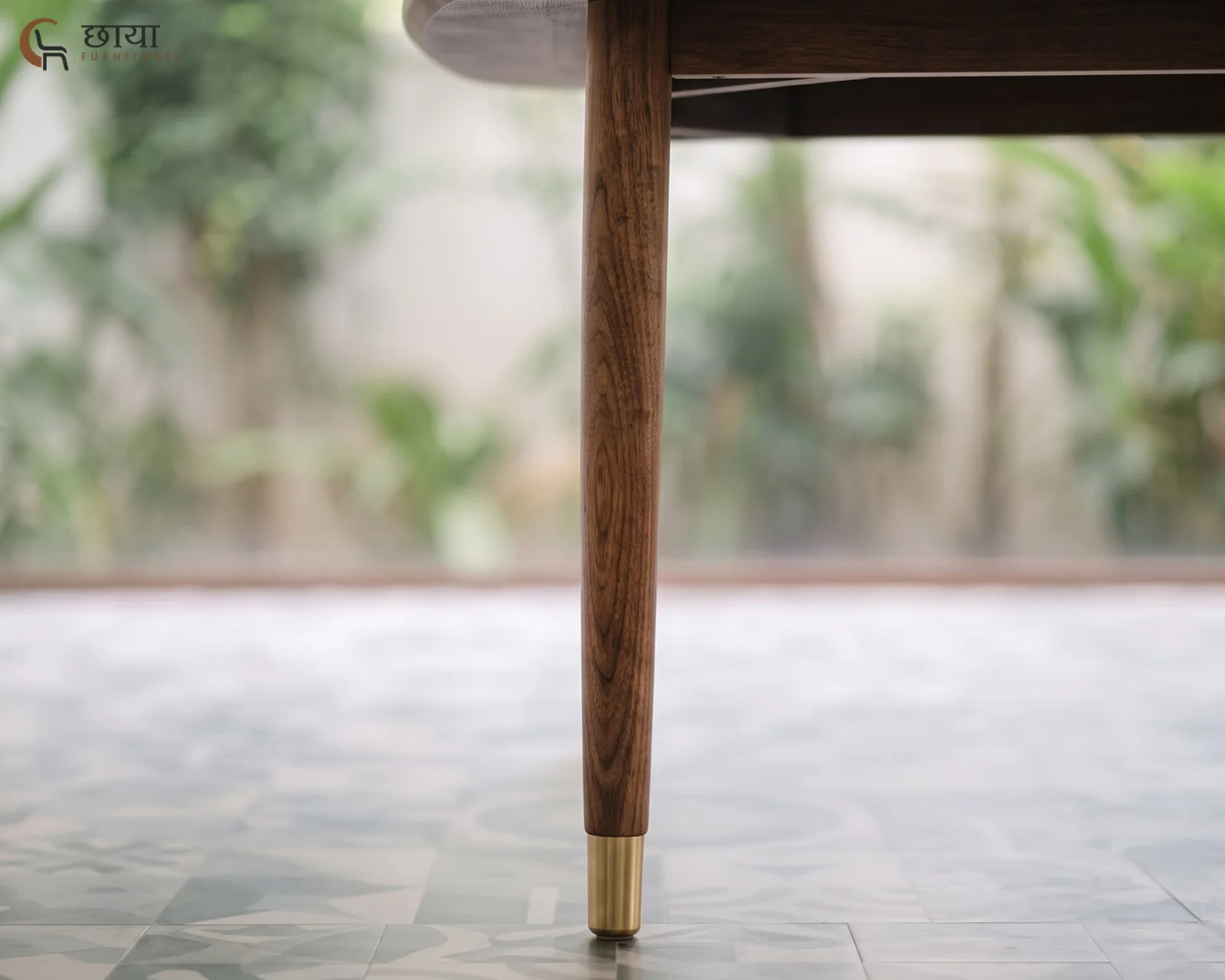 Rasoi 6 Seater Dining Table (Honey Finish) — 12