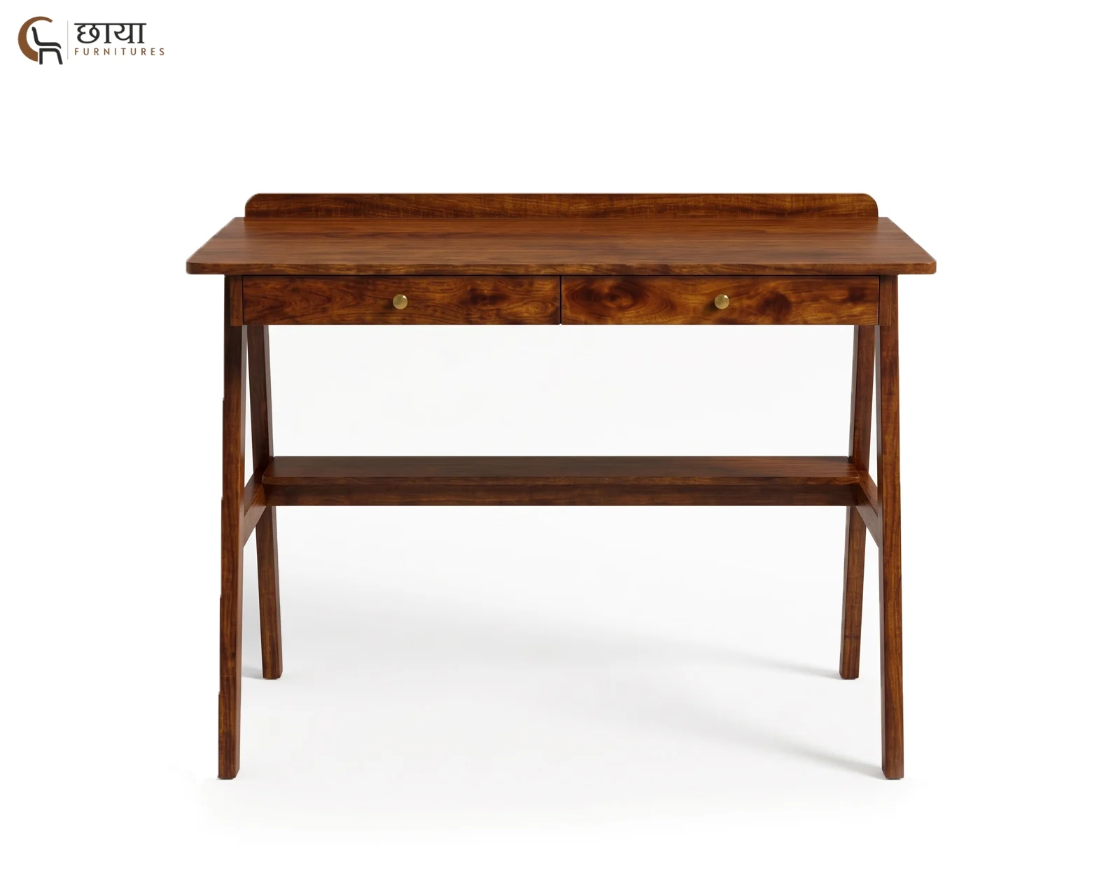 Mira Study Table (Teak Finish) — 4