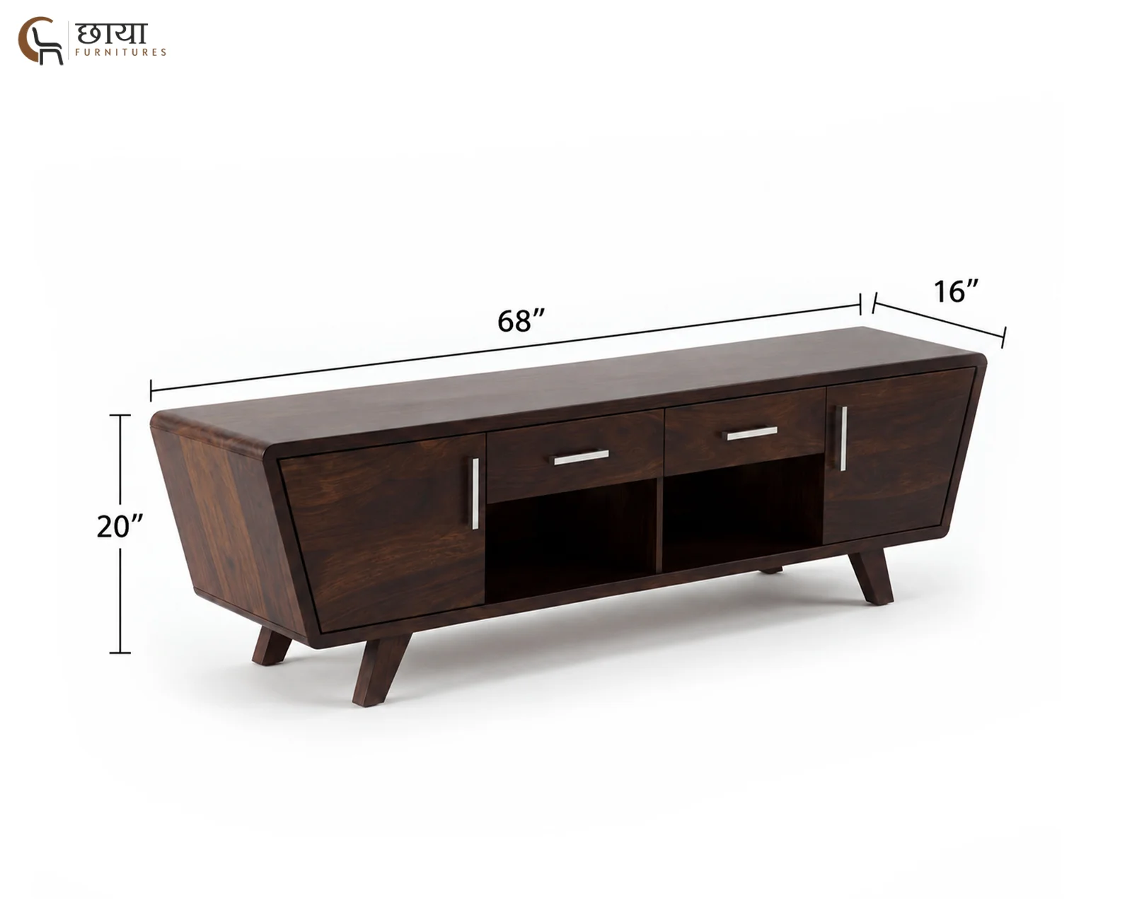 Maison Tv Unit (Walnut Finish) — dim 4