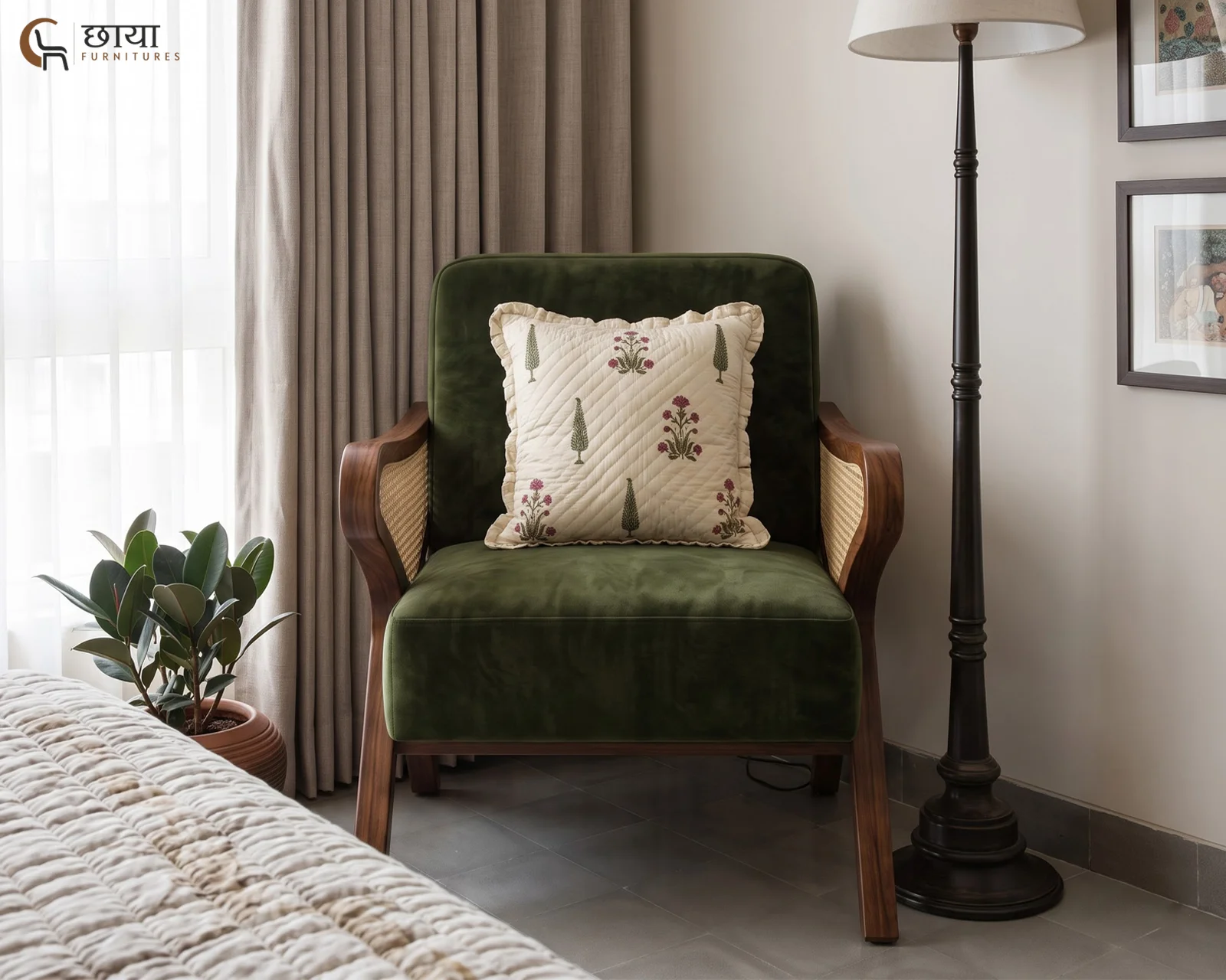 Hunk Arm Chair (Green Velvet) — 6
