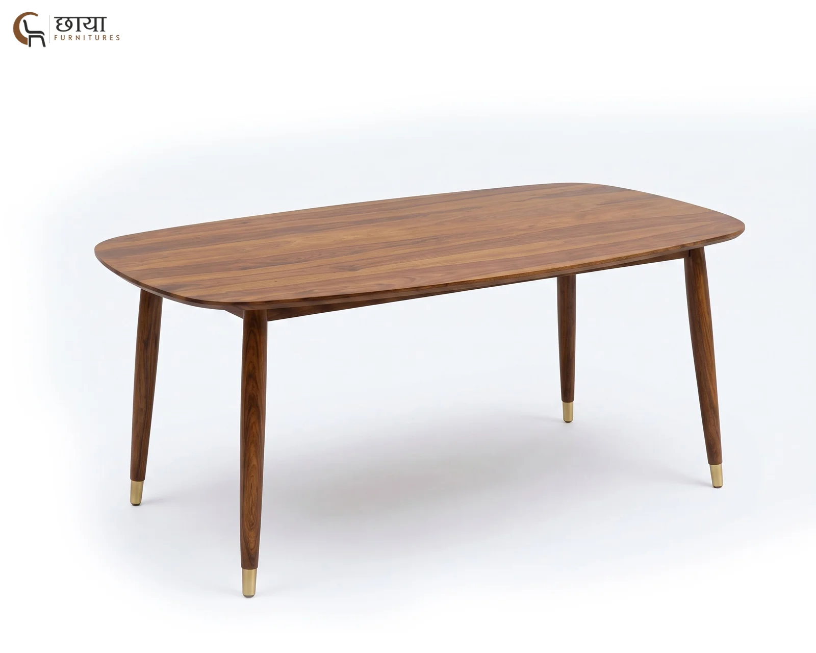 Rasoi 6 Seater Dining Table (Honey Finish) — 3