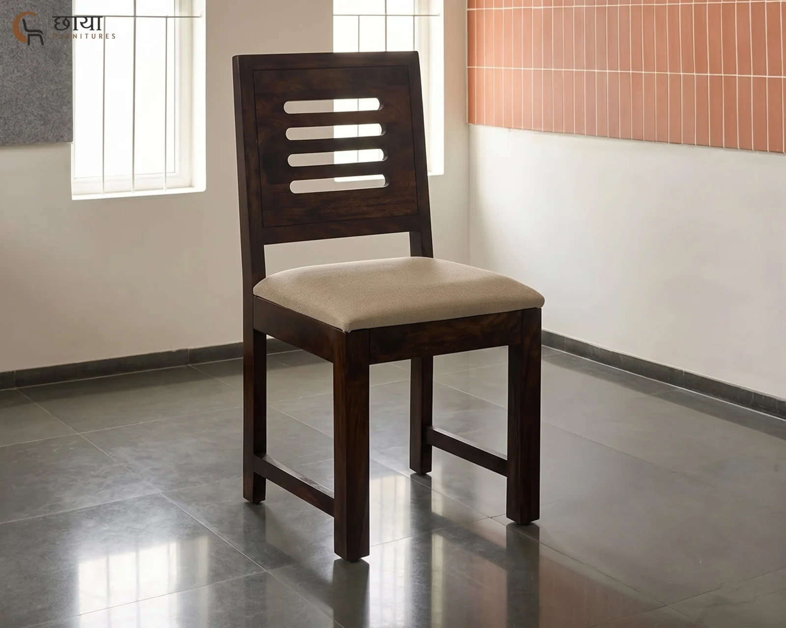 Velora Dining Chair (Walnut Finish) — 17