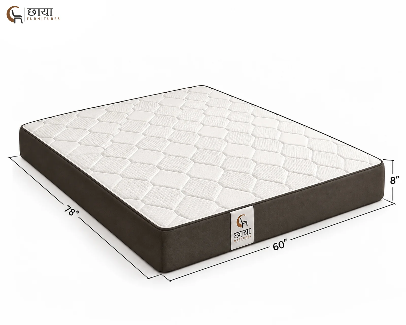 Chaaya Ultra Comfort Foam Mattress (Queen Size, 78"x60"x8") — Queen size