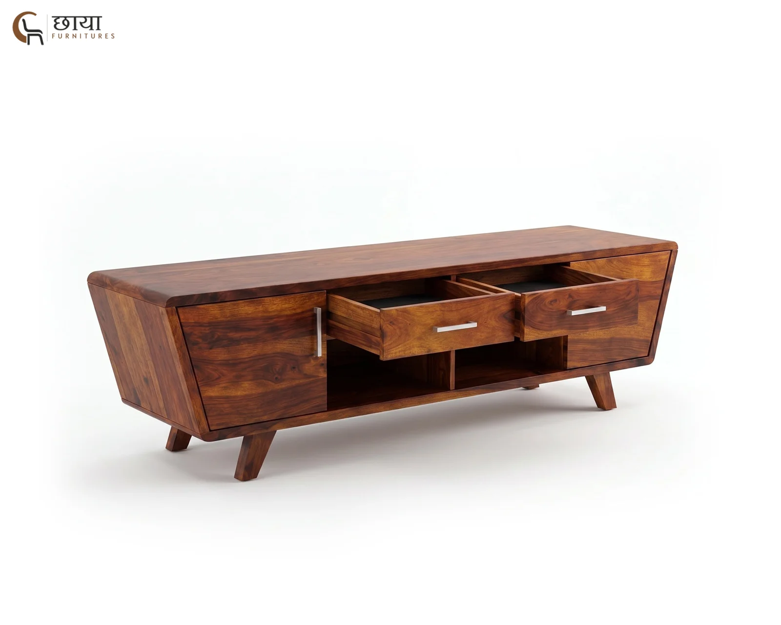Maison Tv Unit (Honey Finish) — 2