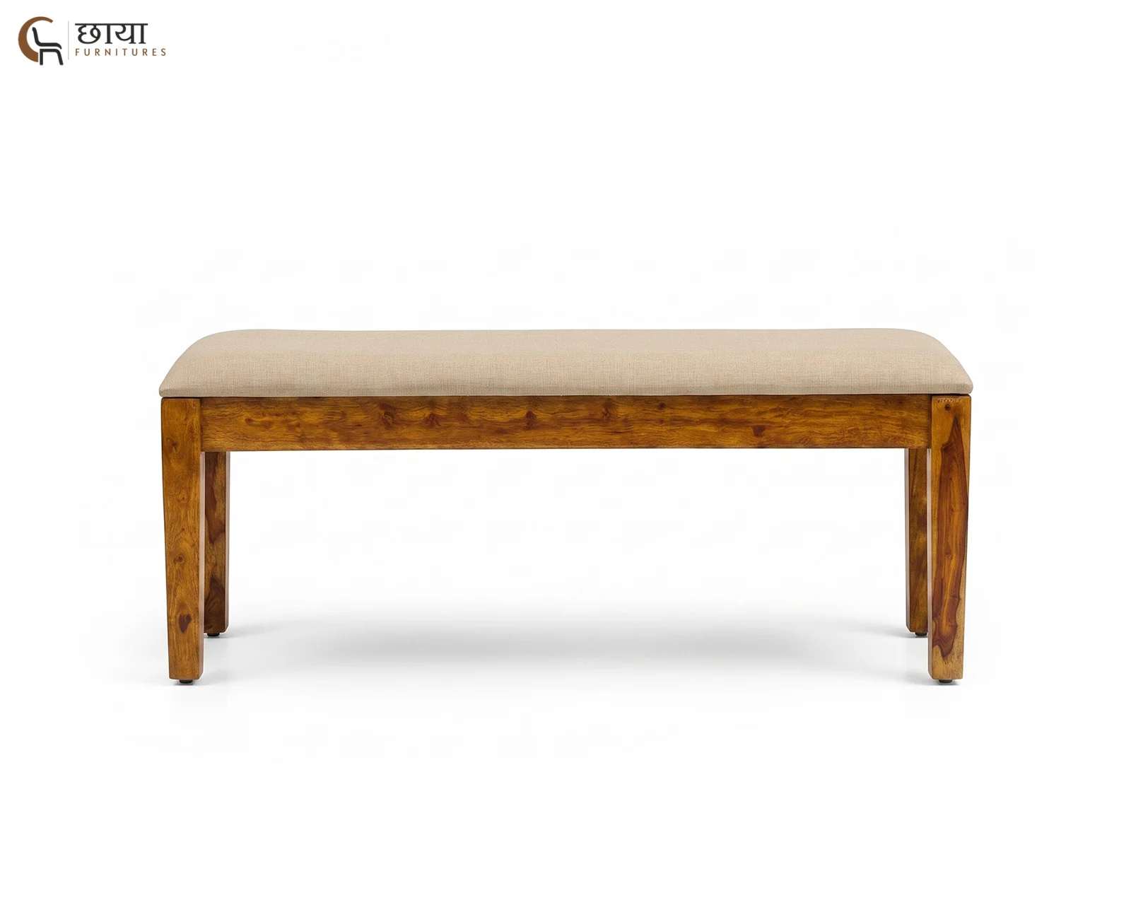Riwaaz Dining Bench (Honey Finish) — 16