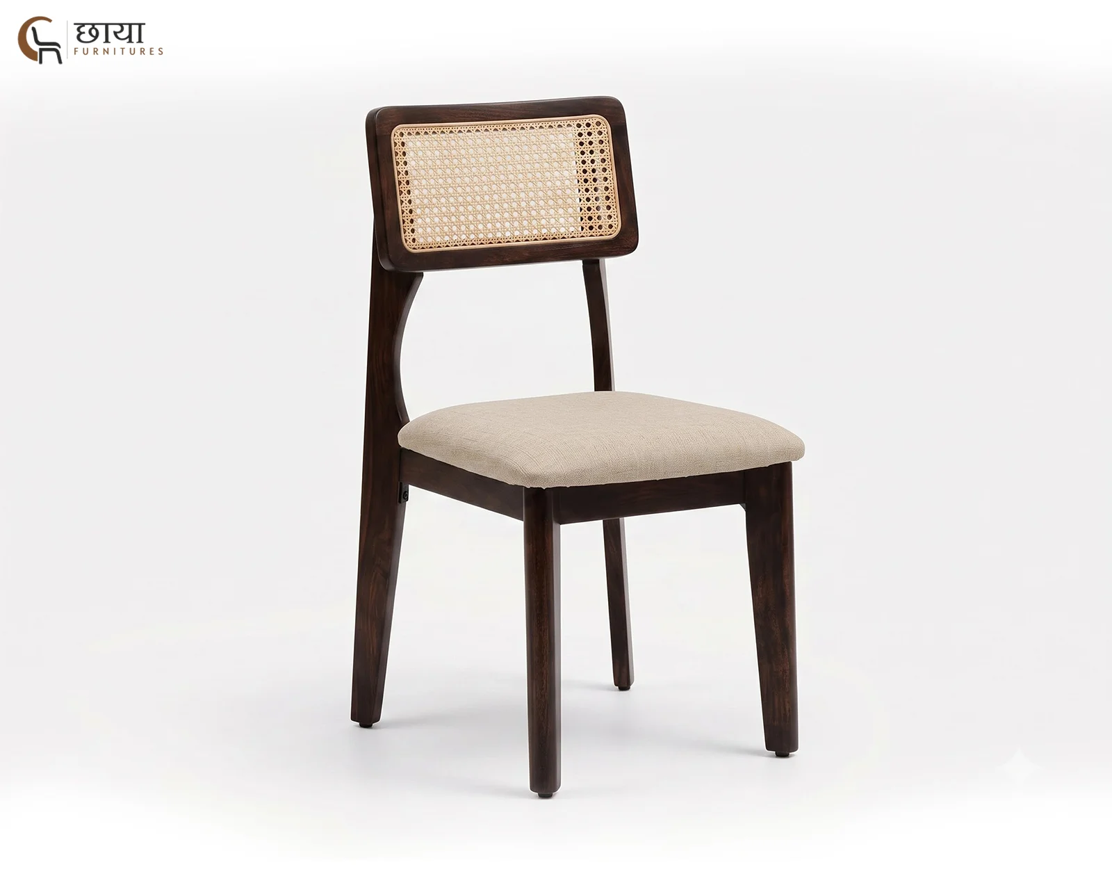 Aangan Dining Chair (Walnut Finish) — 4