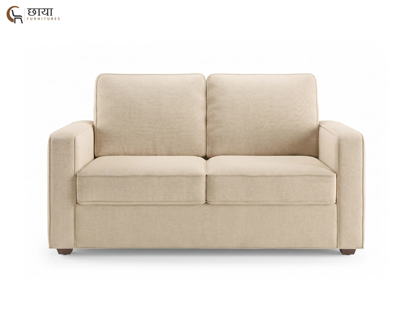 Cairo 2 Seater Fabric Sofa (Cream) — 3