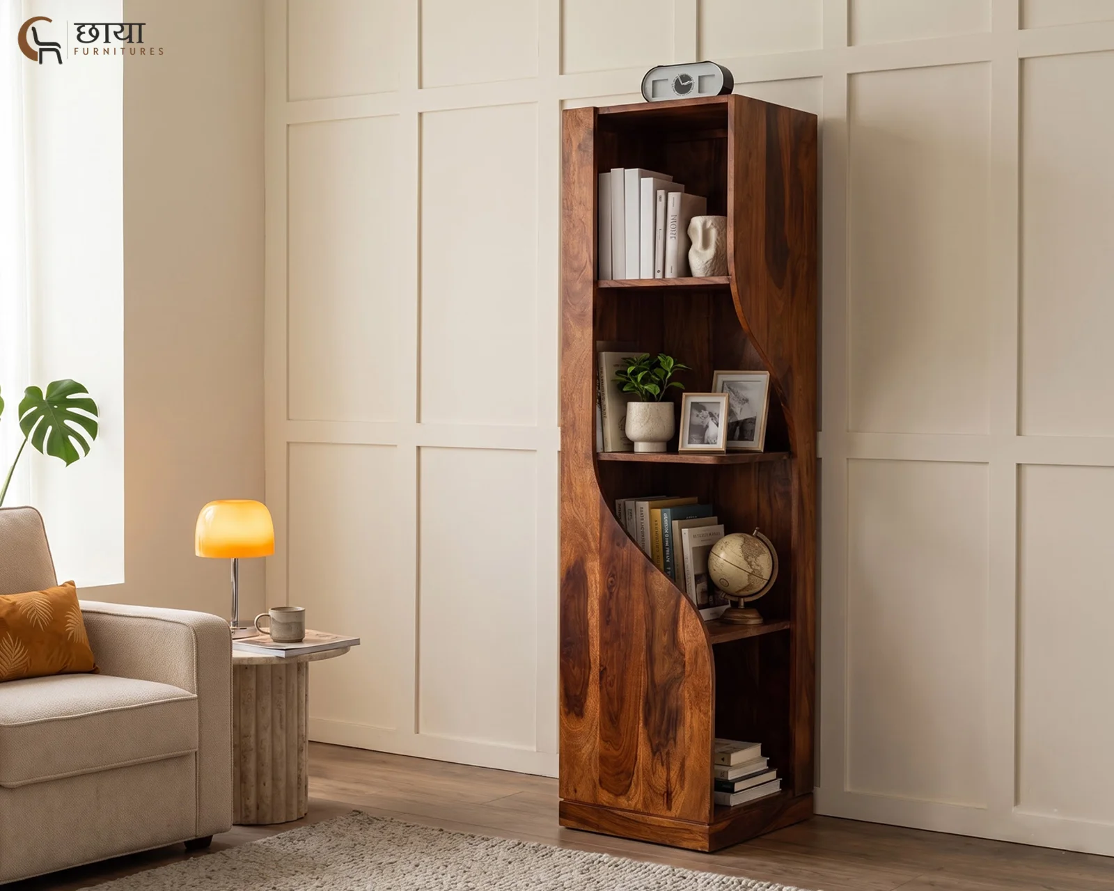 Sandy Book Shelf (Honey Finish) — 9