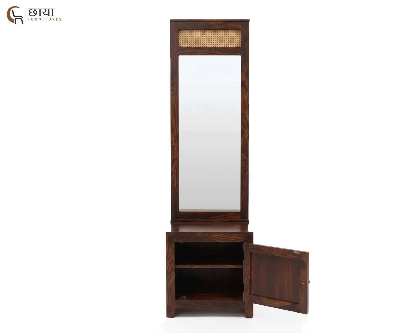 Evara Sheesham Wood Dressing Table (Walnut Finish) — 2