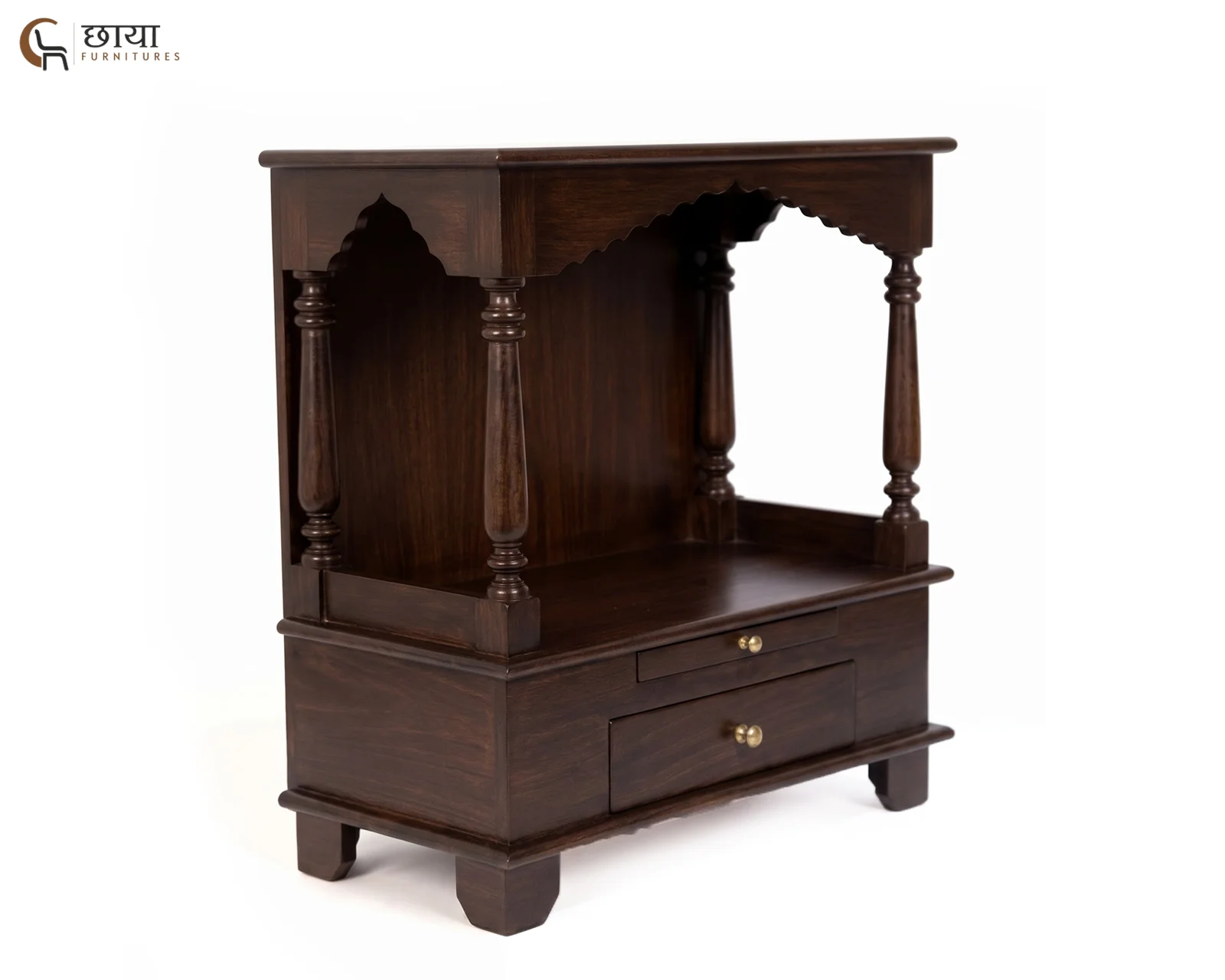 Aradhya Home Temple (Walnut Finish) — 8