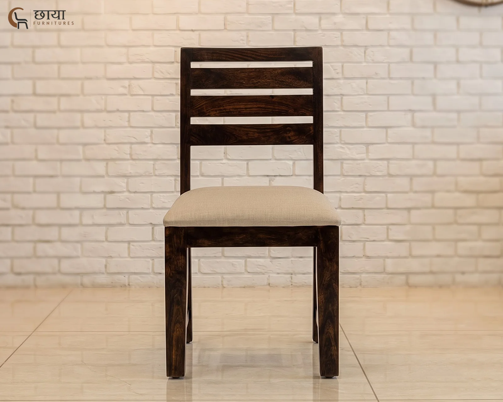 Riwaaz Dining Chair (Walnut Finish) — 302